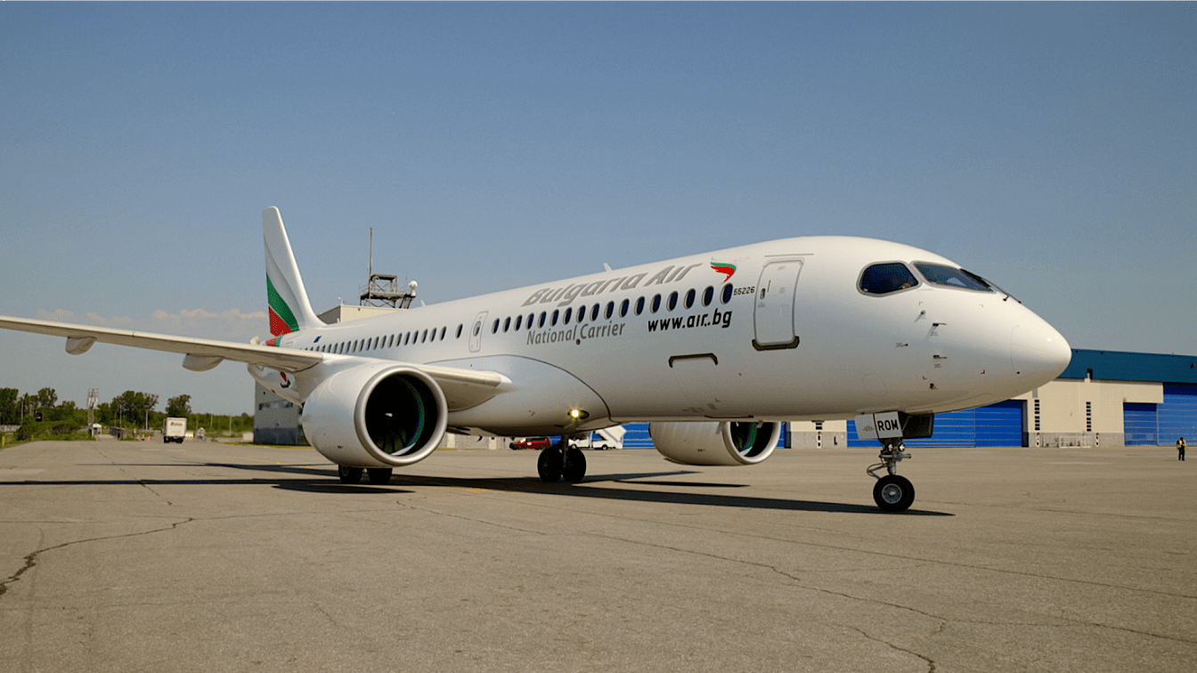 Bulgaria air aircraft at fl technics maintenance facilities