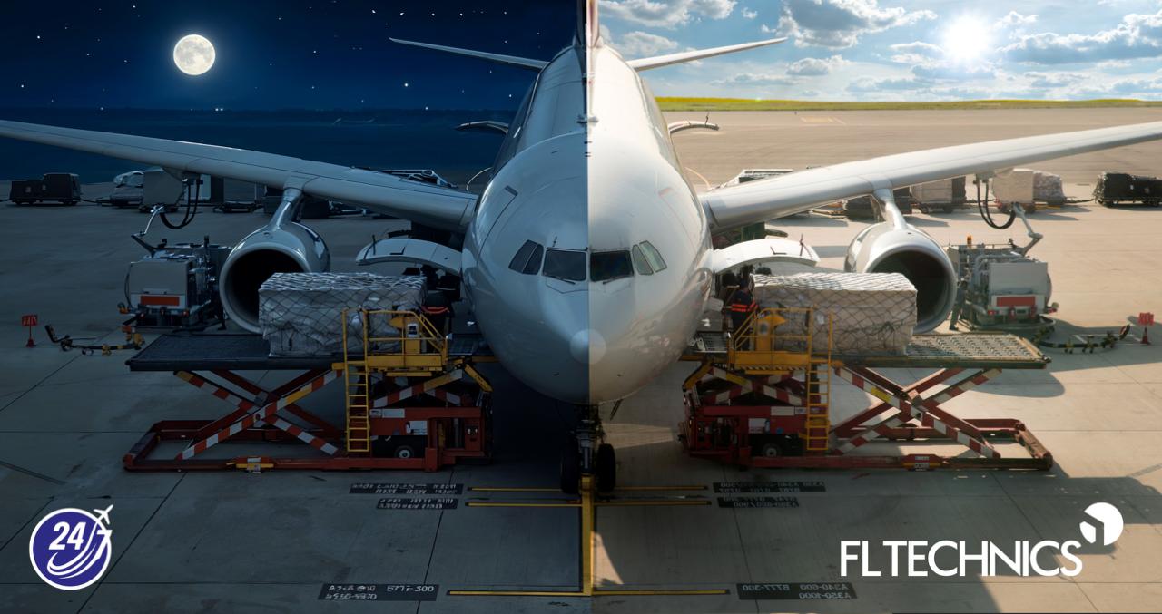 FL technics aviation logistics services for global aerospace clients banner